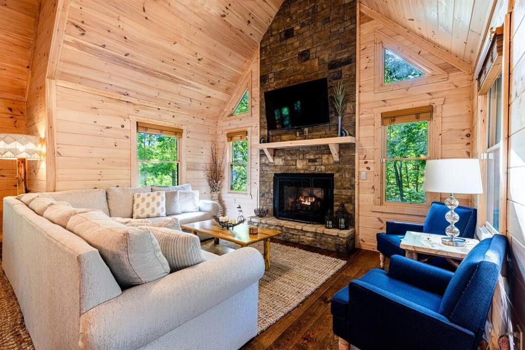 Luxe Family Cabin 8 Min To Downtown Blue Ridge Exterior foto